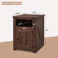 thumbnail image 3 of IFGET Farmhouse Nightstand with Storage Shelves, SideTables with USB for Living Room Bedroom, 3 of 6