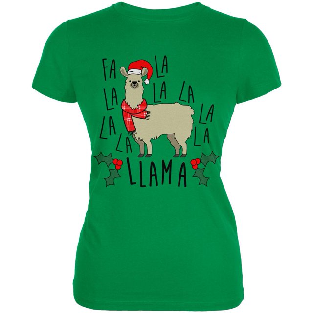 T-Shirt Doux Juniors de Noël Fa la Llama
