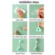 thumbnail image 4 of Suministros de baño, instalación de soporte de ducha, soporte universal ajustable para cabezal de ducha de baño, cabezal de ducha (paquete de 3), 4 of 5