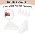 thumbnail image 3 of Uxcell 60Pcs Triangle Glass Corner Protector, 0.47 Inch Plastic Glass Table Corner Protector Transport Corner Guard for Glass, Ceramics, Wood, and Steel(Right Angle, Clear), 3 of 6