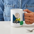 thumbnail image 4 of CafePress - The Peanuts Gang: Charlie Brown Large Mug - 15 oz Ceramic Large White Novelty Mug, 4 of 6