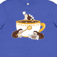 thumbnail image 4 of Inktastic Cute Hot Chocolate Hedgehogs Youth T-Shirt, 4 of 5