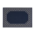 thumbnail image 3 of Modern 5'3" x 7' Area Rug, Washable Rug Vintage Floral Rug Bedroom Rug Non Slip Entryway Rug Indoor Kitchen Rug, for Bedroom LivingRoom Laundry Room Playroom, Easy to Clean, Navy, 3 of 7