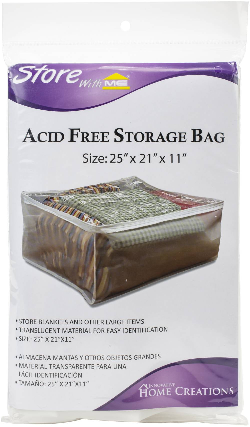Innovative Home Creations AcidFree Storage Bag 25"X21"X11" Clear Top
