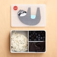 thumbnail image 4 of 3 Sprouts Silicone Bento Box - 3-Compartment Lunch Box - BPA-Free & Food-Safe Snack Box for Adults & Kids - Microwavable, Dishwasher, Oven & Freezer Safe - Leak-Proof Lunch Container - Sloth, 4 of 7