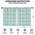 thumbnail image 2 of Blackout Kids Curtains,Blue Pioneer Flower Pattern Childrens Insulated Curtains Set Of 2,Bedroom Essentials,Toddler Room Decor 42x54in(106x137cm), 2 of 5