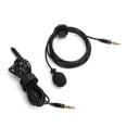 thumbnail image 2 of Micrófono Lavalier profesional Mini micrófono con clip de cuello 3,5 mm 2M Cable de audio Grabación en vivo Negro, 2 of 8