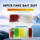 thumbnail image 5 of Gancho De Cabeza Plomada Kit de señuelos de pesca suave de 40 Uds. anzuelo de cabeza de plantilla cebo de cola en T Artificial con caja de aparejos Sywqhk Para Estrenar, 5 of 6