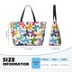 thumbnail image 4 of Disketp Colorful Butterflies Bolsa de Playa de Gran Capacidad, Bolso Impermeable y a Prueba de Arena para Mujer, Ideal para Playa, Piscina y Natación, 4 of 7