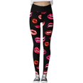 thumbnail image 1 of Pantalones de yoga ajustados y ajustados con estampado de amor para mujer Fridja  hfkajh105007, 1 of 6