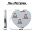 thumbnail image 3 of Kdxio Playful Walrus Wonders Pocket Mirror, 1X/2X Travel Makeup Mirror 2-Sided Folding Small Mirror Portable Double-Sided Magnifying Cosmetic Mirror for Gift-Heart Shape, 3 of 9