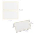 thumbnail image 6 of sunsanly 60Pcs Golden Foil Border Place Cards Wedding Dinner Parties Table Cards Tent Escort Name Cards Folded Business Cards, 6 of 8