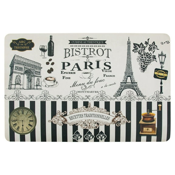 RAY STAR Placemats Set of 4, Vinyl Washable Wipeable Place Mats-12inx18in, Heat Resistant Waterproof Place Mat