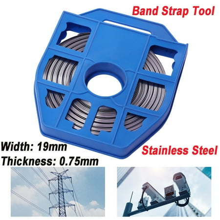 

Miumaeov 304 Stainless Steel Banding Strapping Band Strap Tool for Bundling Various Materials for Transportation 23.5 * 28.5cm/9.25 * 11.22inch Blue Box