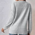 thumbnail image 5 of Women Jackets Solid Color Long Sleeve Open Front Regular Jacket Gray M, 5 of 7