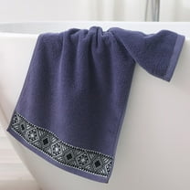 Premium Cotton Towel - Soft, Absorbent, Quick-Drying Face & Bath Towel, 75x34cm, Available in Blue, White, Pink - 1 Piece