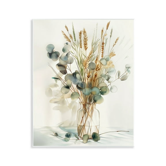 Stupell Industries Gathered Eucalyptus Herbs Plants & Flowers Painting Unframed Art Print Wall Art, 11 x 14