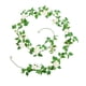 thumbnail image 5 of Guirnalda de flores artificiales para colgar en la pared, planta con hojas verdes, decoración para bodas Blanco, 5 of 9