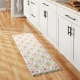 thumbnail image 3 of FIESTA Postiano Tiles Geo Textured Anti-Fatigue Comfort Kitchen Runner Mat, Non-Slip Floor Mat, Padded Standing Desk Mat, Red/Yellow/White, 20"x55", 3 of 6