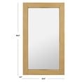 thumbnail image 3 of SAFAVIEH Couture Ayden 26" x 48" Brass Glam Leaner Mirror, 3 of 6