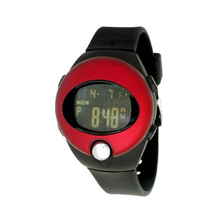 Spoon by Seiko Midsize Black and Maroon Watch