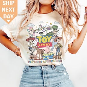 Retro You've Got A Friend In Me Toy Story Shirt, Toy Story Shirt, Disney Pixar Shirt, Woody Buzz Toy Story Party Shirt