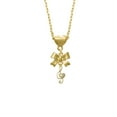 thumbnail image 2 of Delight Jewelry Goldtone Medium Clef with Heart Gold tone Heart Necklace, 2 of 4