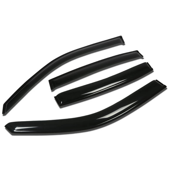 DNA Motoring WVS-215 For 1997 to 2005 Buick Park Avenue 4pcs Window Vent Visor Deflector Rain Guard (Dark Smoke) 98 99 00 01 02 03 04