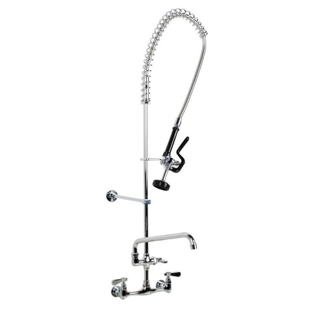 Commercial Pull Down 2 Handle Wall Mount Pre Rinse Spray Utility Handle Wall Mount Pre Rinse Spray