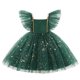 thumbnail image 5 of Vestido de baile de estrella de Navidad para niña, vestido de princesa para fiesta de carnaval, manga voladora de lujo, 2024 Original, 5 of 5