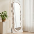 TinyTimes 63"x24" Wavy Full Length Mirror Freestanding Floor Mirror