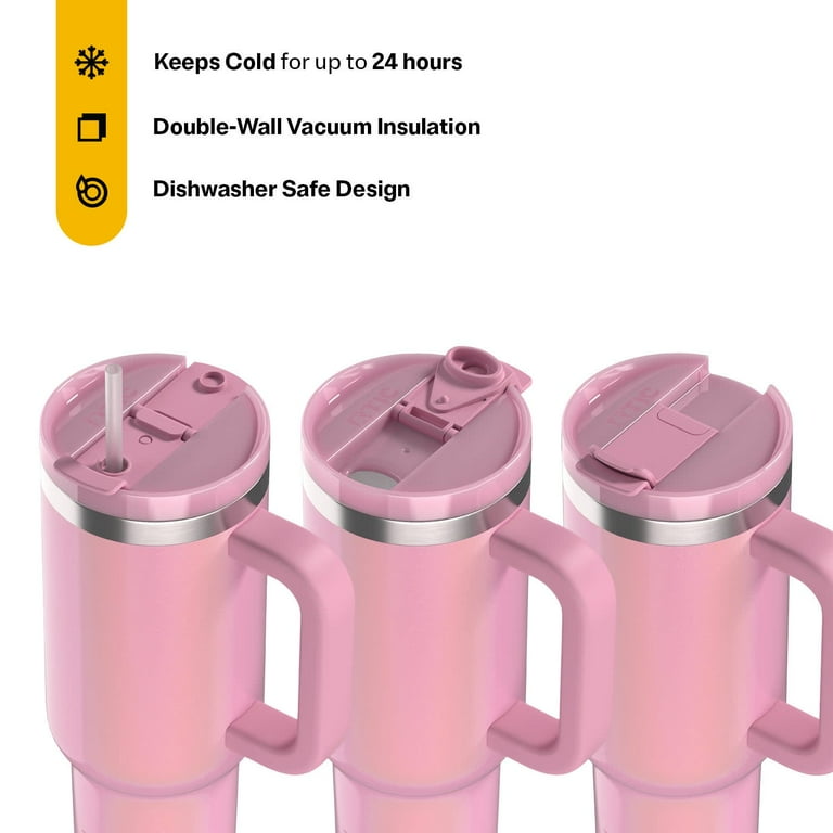 RTIC 40 oz Ceramic Lined Road Trip Tumbler, Leak-Resistant Straw