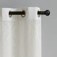 thumbnail image 2 of VCNY Home Charlotte 2-Piece Ivory Quatrefoil Sheer Curtain Set, 38" x 84", 2 of 5