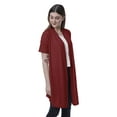 thumbnail image 3 of Moomaya Womens Half Sleeve Shrug Open Front Long Cardigan Lightweight Summer Fit, 3 of 7