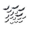 thumbnail image 1 of Decoraciones de Halloween Oso de Fresa 60 Piezas PVC Reutilizables 3D Murciélagos Aterradores, 1 of 4