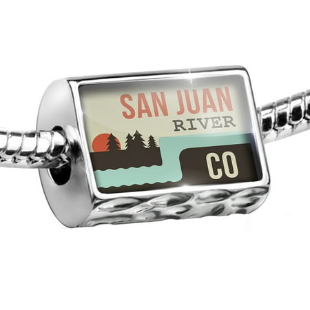 - Bead USA Rivers San Juan River - Colorado Charm Fits All European Bracelets