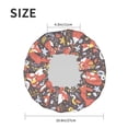 thumbnail image 6 of Kdxio Foxes Print Shower Cap for Women,Elastic and Reusable,Double Waterproof Layers Bathing Hat, 6 of 9