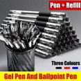 thumbnail image 2 of Juego de bolígrafos de Gel con punta de bala, suministros escolares y de oficina, accesorios de papelería, color negro, azul y rojo, 0,5mm, 30 piezas, 2 of 4