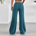 thumbnail image 5 of Women's Low Rise Wide Leg Trousers Solid Color Baggy Dress Pants Dressy Low Waisted Business Casual Work Loose Plain Going Out Pants Trendy Womens Pants 2026 Dark Green XL, 5 of 6