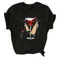 thumbnail image 1 of T-Shirt à Manches Courtes Décontracté pour Femmes d'Été à Imprimé Quotidien, 1 of 6