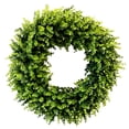 thumbnail image 2 of Haute Decor 24 Inch Premium Artificial Boxwood Wreath - Spring or Summer Wreath for Front Door - Boxwood Artificial Greenery with Natural Grapevine Base, 2 of 5