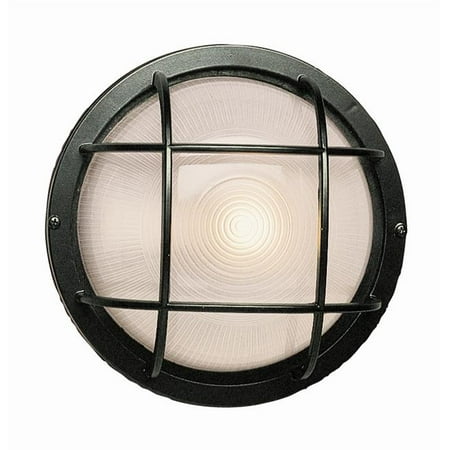 Trans Global Lighting 41515 Bk The Standard 1 Light Large Round Trans Global Lighting 41515 Bk The Standard 1 Light Large Round Bulkhead Black