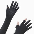 thumbnail image 5 of CAUYDY UV Long Sun Gloves Women's Sunblock Driving Gloves Non Slip Full Finger Arm Sun Protective for Outdoor Sports(L101-Black,One Size), 5 of 5