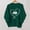 Green, variant on St Patricks Day Sweatshirt for Girls, Kids Green Shamrock Heart Graphic Cotton Top, Soft Holiday Crewneck,Size 11-12T