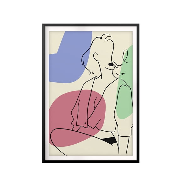 Silhouette Glamorous 5 x 7 UNFRAMED Print Silhouette Wall Art