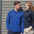 thumbnail image 2 of Henbury - Polo de manga larga con control de la transpiracion Modelo Coolplus hombre caballero (Azul Real), 2 of 2