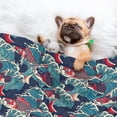 thumbnail image 3 of Naloa Fish In The Wave Dog Blanket, 3 Sizes Cat Blanket for Indoor Cats Large Medium Small Dog Gifts-Medium, 3 of 8