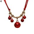 thumbnail image 2 of Flmtop Collier Pendentif Multi-Feuilles pour Chien Chat Décoration de Cou Rouge, 2 of 9