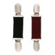 thumbnail image 1 of 2x pinzas de chal de broche de cuello de suéter de cárdigan para favores de mujer, negro + rojo vino, 1 of 9