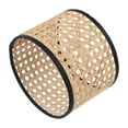 thumbnail image 3 of hengtong Handwoven Rattan Lamp Shade Hanging Pendant Light Cover Lampshade for Floor Lamp 25cmx15cm, 3 of 9